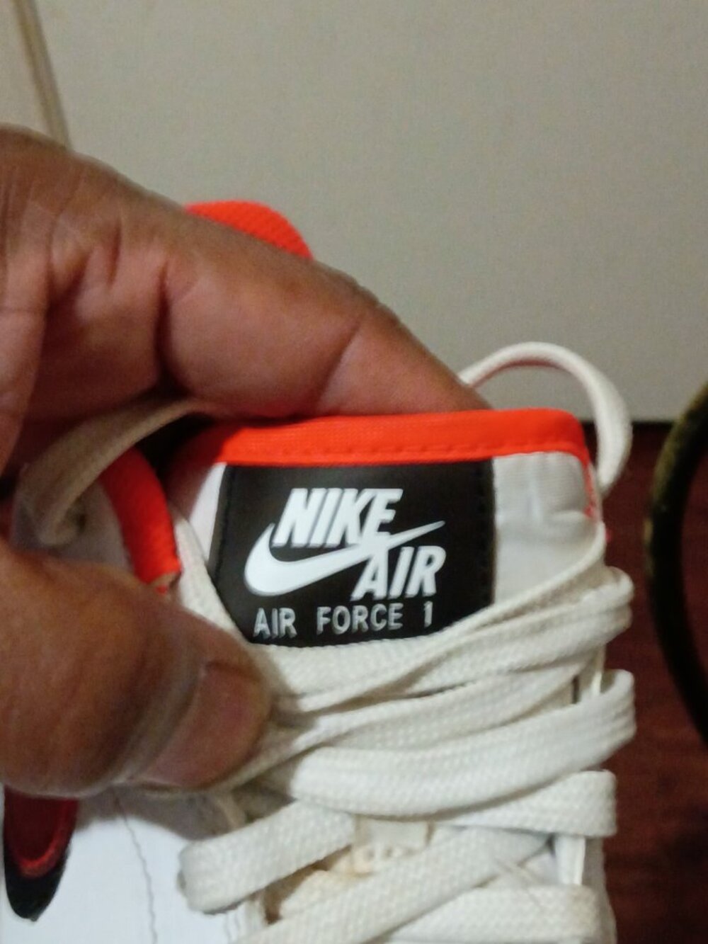 Nike Air Force 1 Low Youth Sneakers Shoes 5.5Y White Red Leather CW1574-101 - Picture 6 of 13